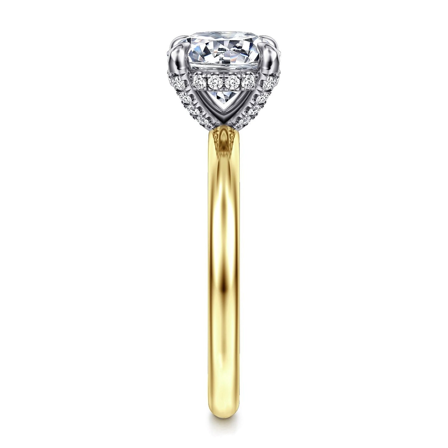 Gabriel & Co. Round Semi-Mount Engagement Ring - Diamond Semi-Mount Rings