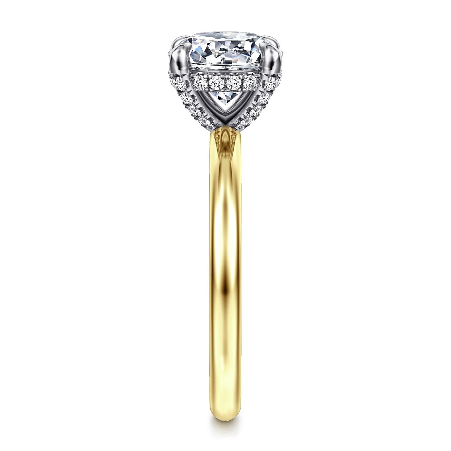 Gabriel & Co. Round Semi-Mount Engagement Ring - Diamond Semi-Mount Rings