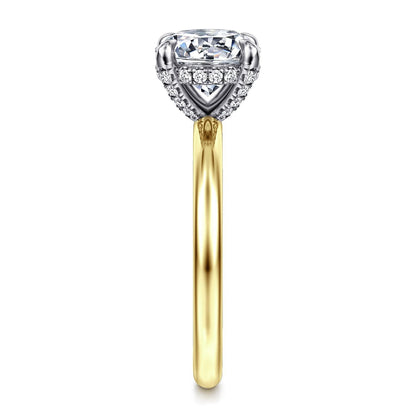 Gabriel & Co. Round Semi-Mount Engagement Ring - Diamond Semi-Mount Rings