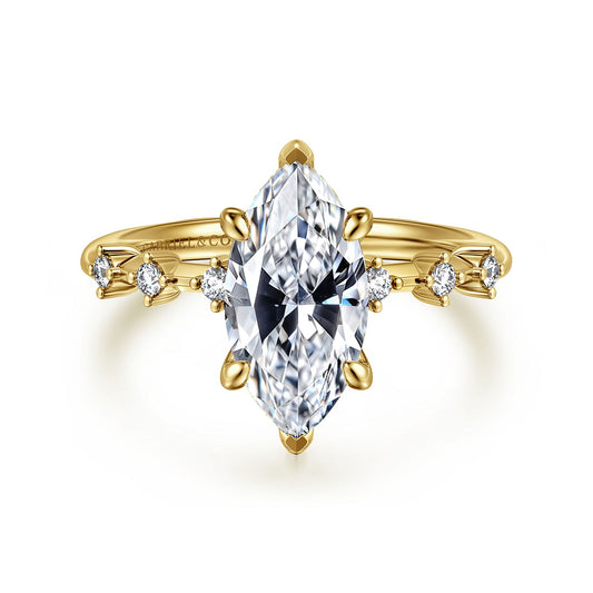 Gabriel & Co. Marquise Semi-Mount Engagement Ring