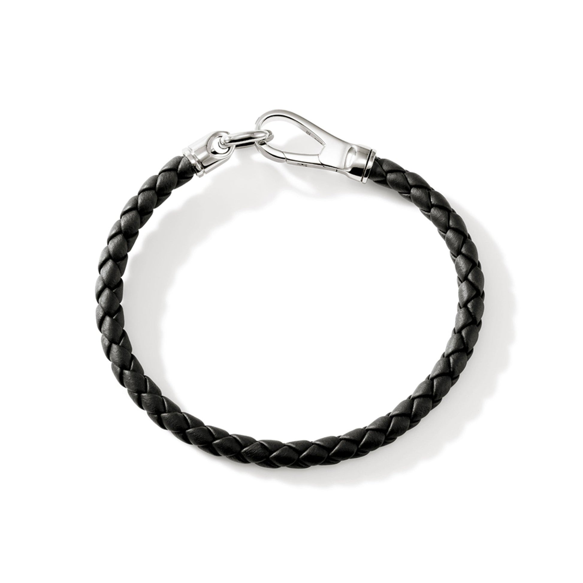 John Hardy Sterling Silver And Leather Hook Clasp Bracelet - Silver Bracelets