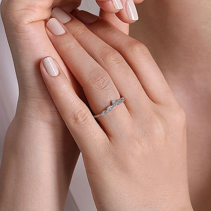 Gabriel & Co. White Gold Diamond Band - Diamond Wedding Bands - Women's
