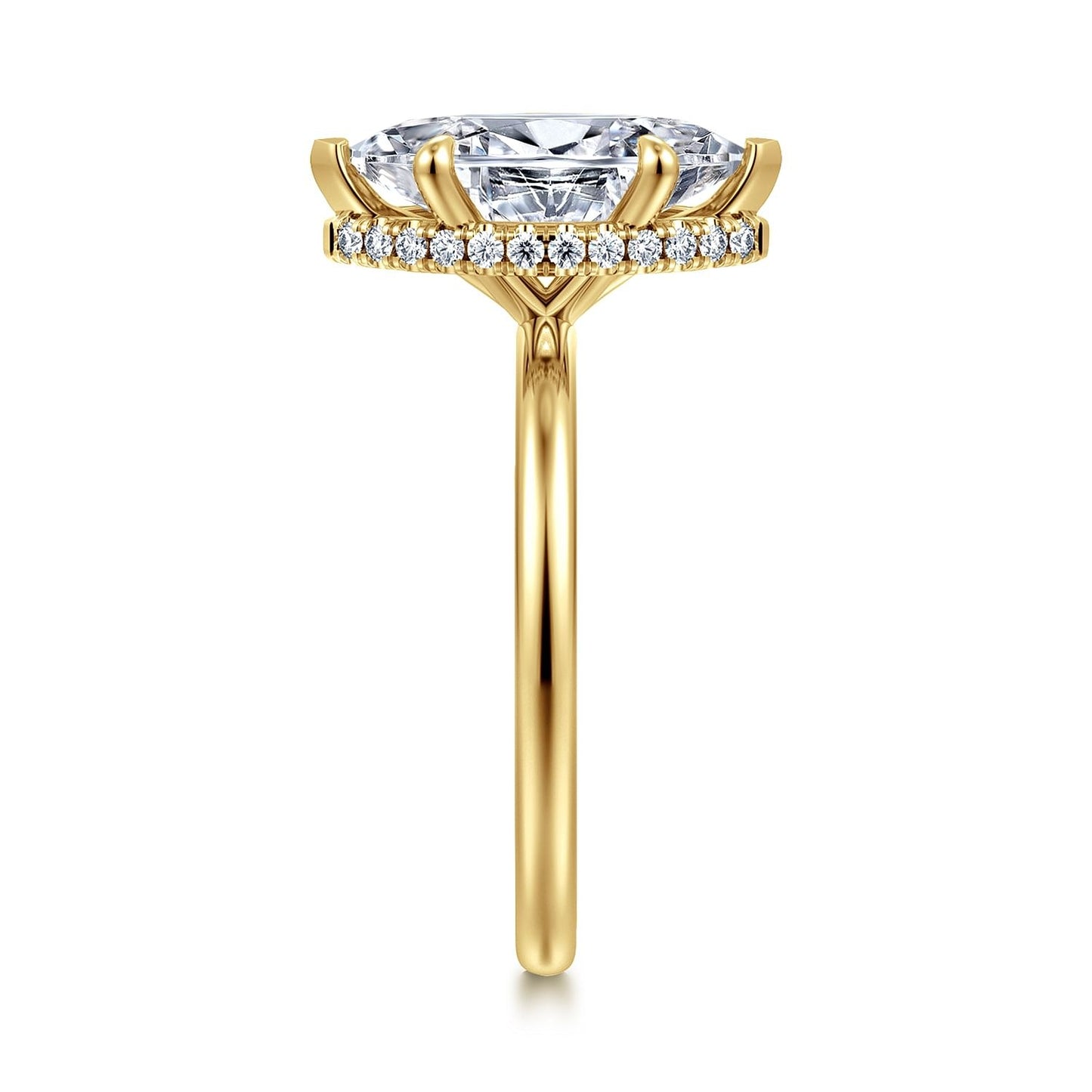 Gabriel & Co. Marquise Semi-Mount Engagement Ring - Diamond Semi-Mount Rings