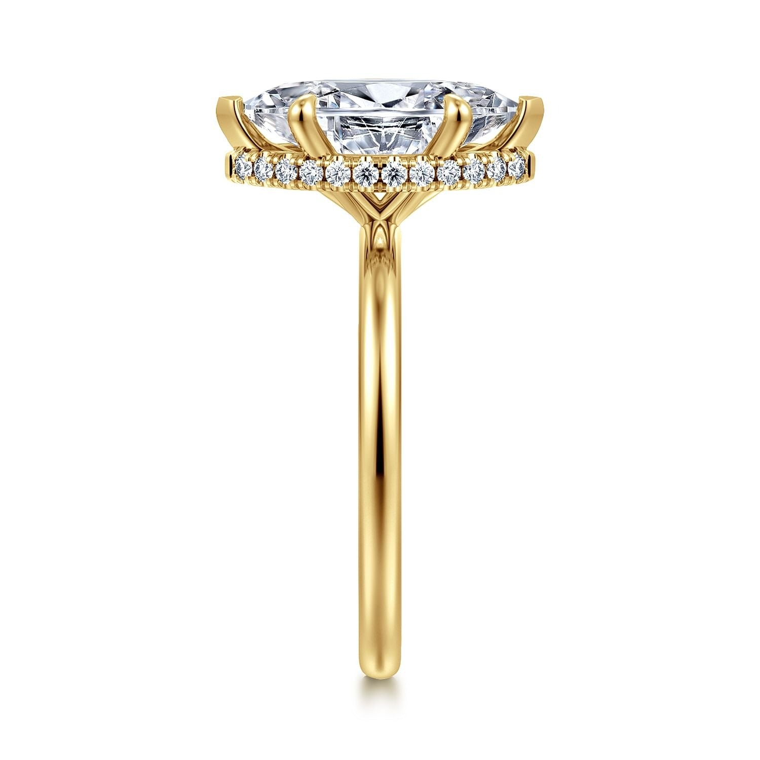 Gabriel & Co. Marquise Semi-Mount Engagement Ring - Diamond Semi-Mount Rings