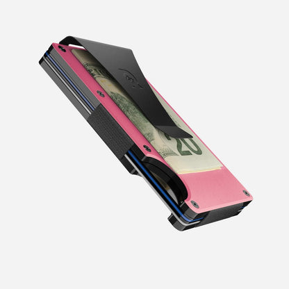 Ridge Wallet - Flamingo Pink - Money Clip - William Henry Money Clip