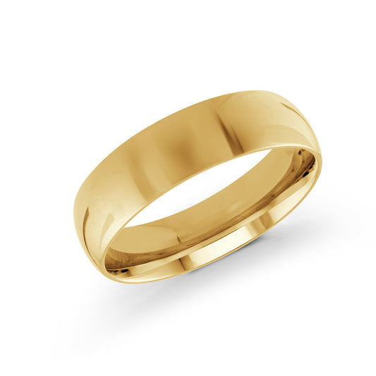 14K Yellow Gold 6mm Wedding Band