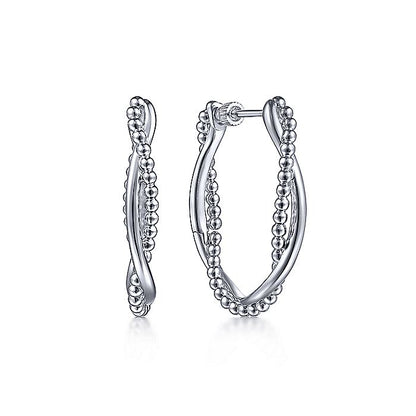 Gabriel & Co Sterling Silver 30mm Hoop Earrings