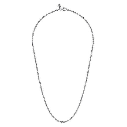 Gabriel & Co Sterling Silver Mens Link Chain Necklace - Gents Necklace
