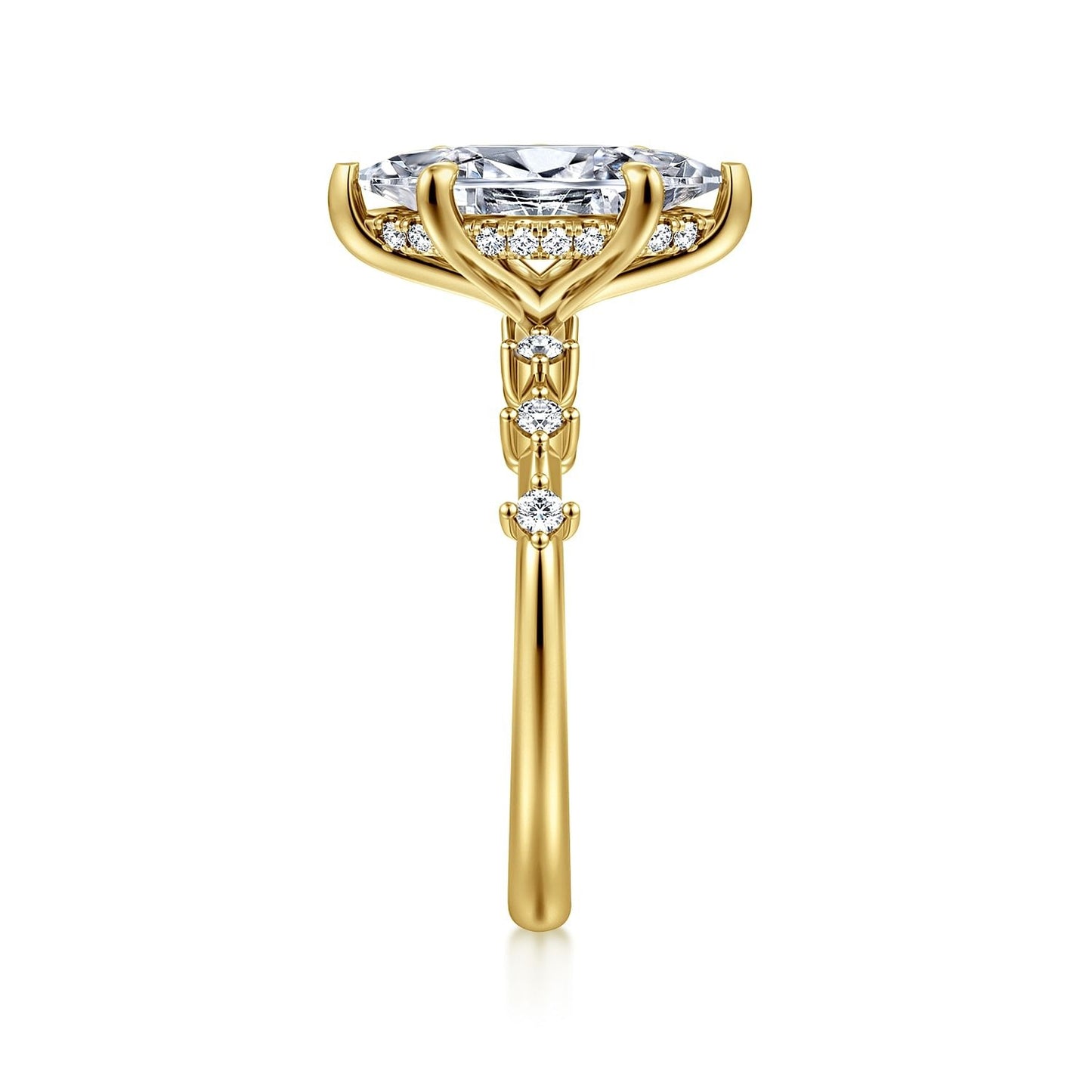 Gabriel & Co. Marquise Semi-Mount Engagement Ring - Diamond Semi-Mount Rings