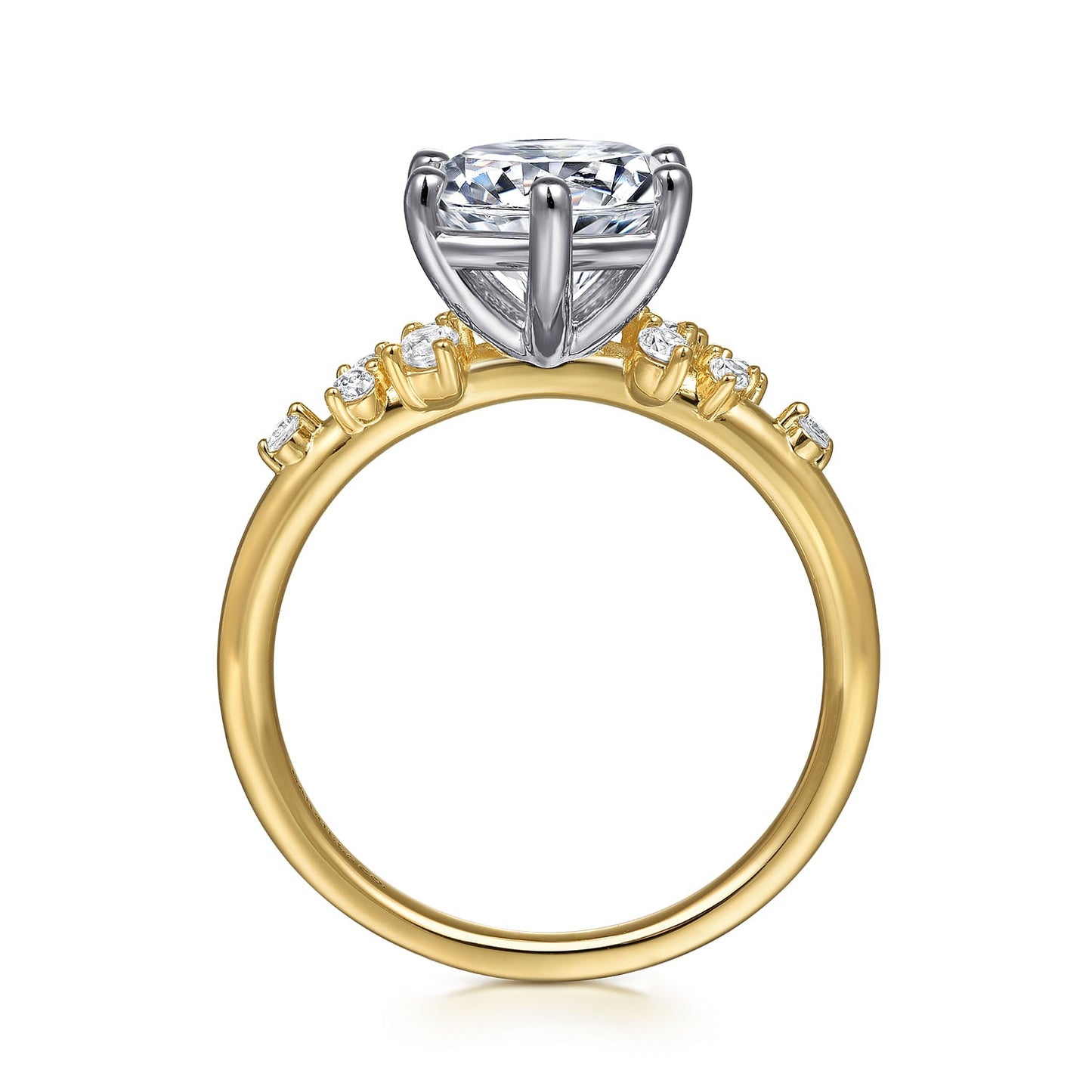 Gabriel & Co Round Semi-Mount Engagement Ring - Diamond Semi-Mount Rings