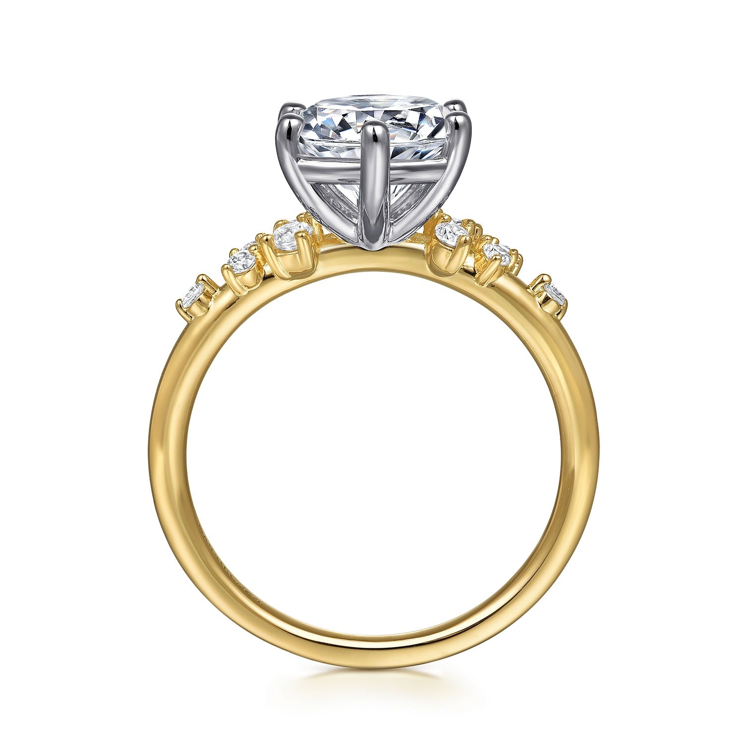 Gabriel & Co Round Semi-Mount Engagement Ring - Diamond Semi-Mount Rings