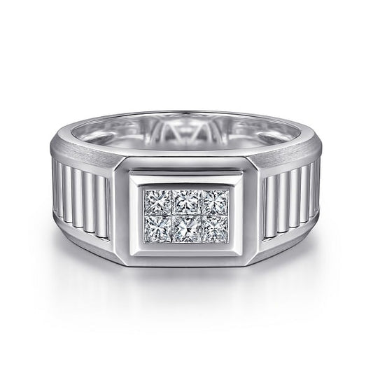 Diamond Wedding Bands  -  Men'