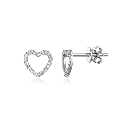 Luvente White Gold Opal & Diamond Drop Earrings - Diamond Earrings