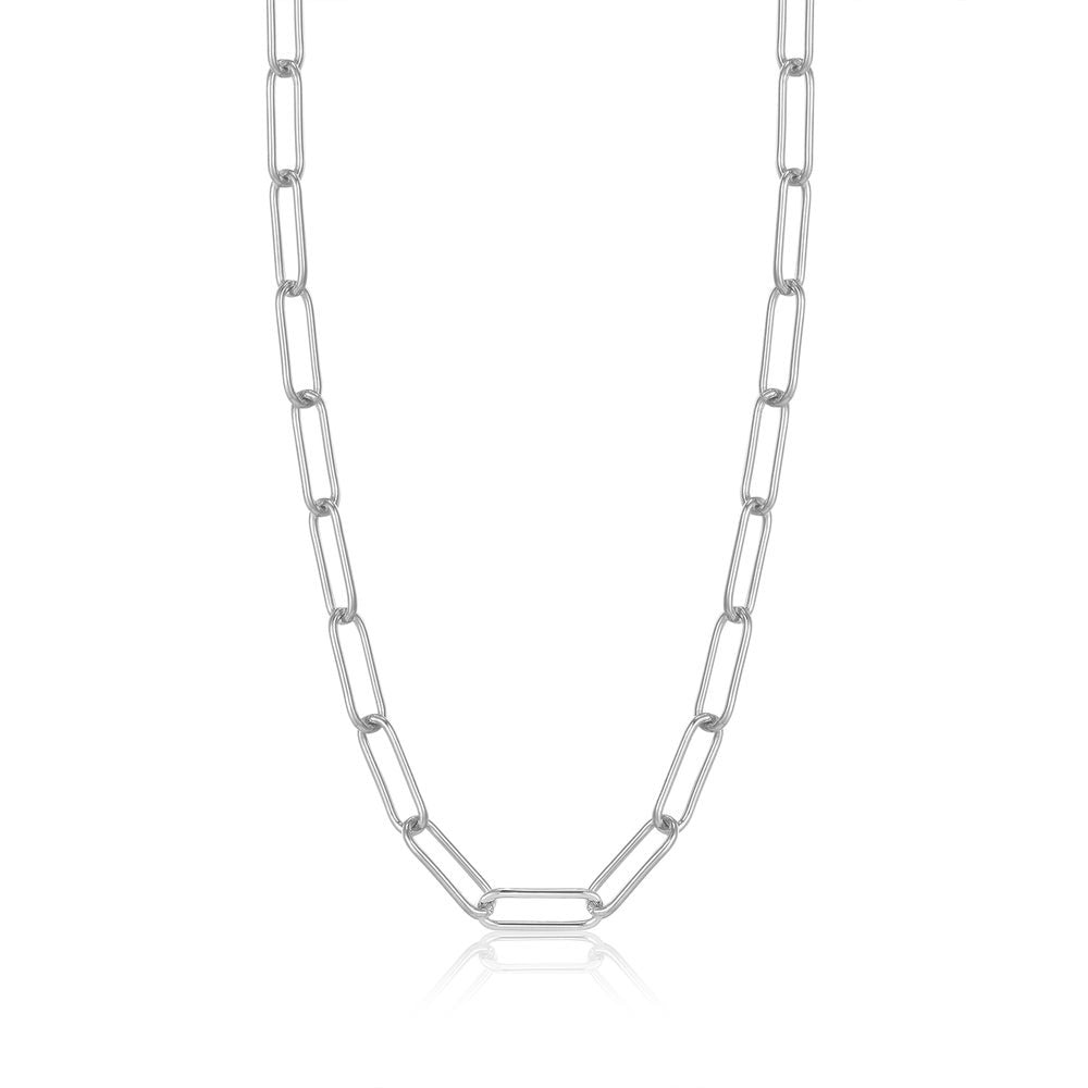 Ania Haie Sterling Silver Paperclip Chain Necklace - Silver Chains