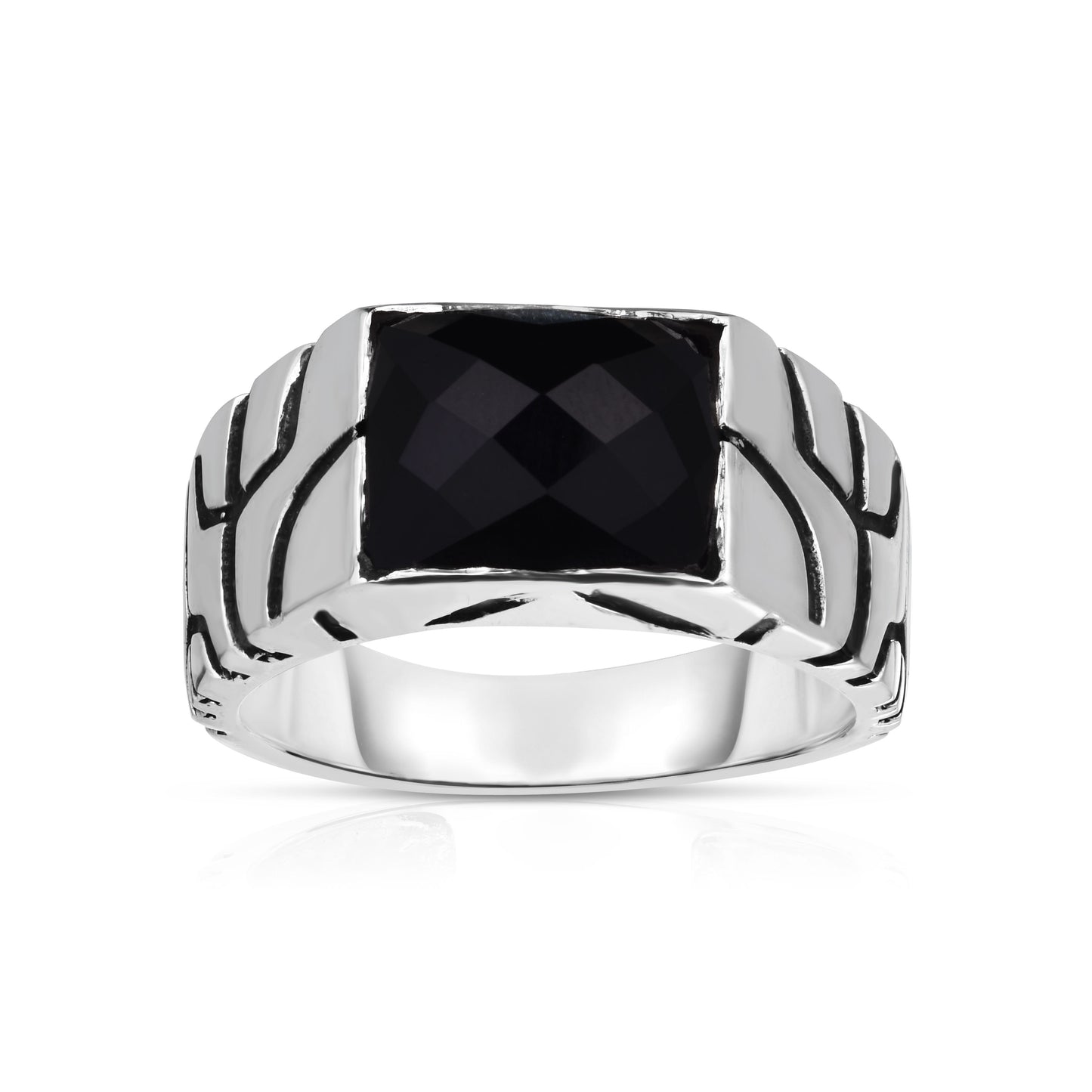 Phillip Gavriel Silver Black Onyx Nugget Ring