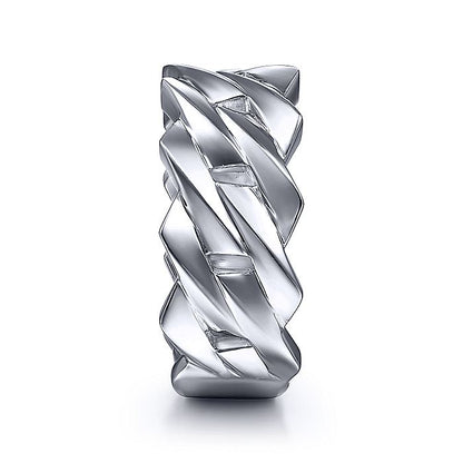 Gabriel & Co Sterling Silver Chain Link Band