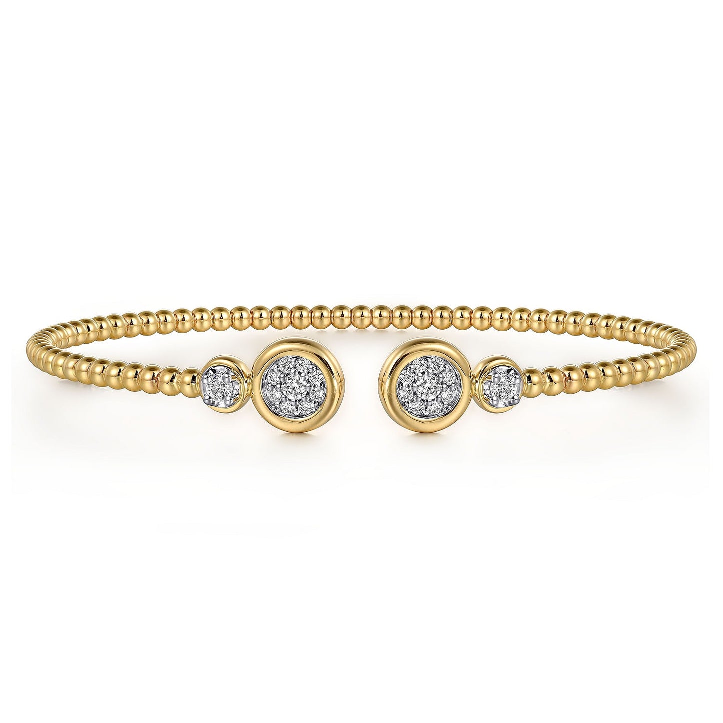 Gabriel & Co. Yellow and White Gold Diamond Bujukan Bracelet
