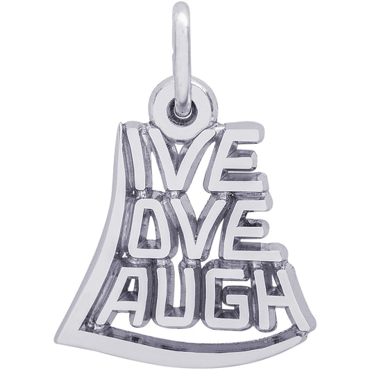 Rembrandt Live Laugh Love Charm - Silver Charms