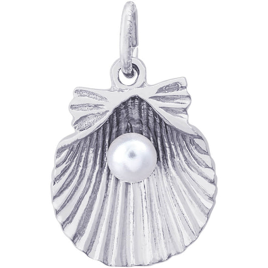 Rembrandt Shell And Pearl Charm - Pearl Pendants