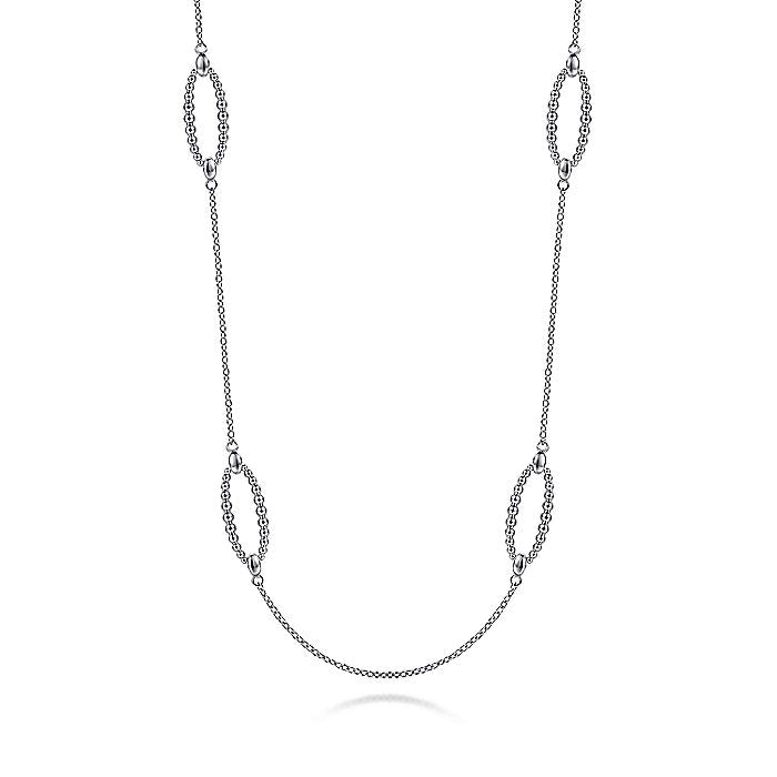 Gabriel & Co Sterling Silver Bujukan Station Necklace Necklace