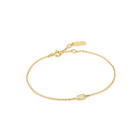 Ania Haie Dance 'Til Dawn Sparkle Emblem Chain Bracelet - Silver Bracelets
