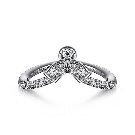 Gabriel & Co White Gold Diamond Anniversary Band