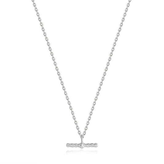 Ania Haie Rope T-Bar Necklace - Silver Necklace