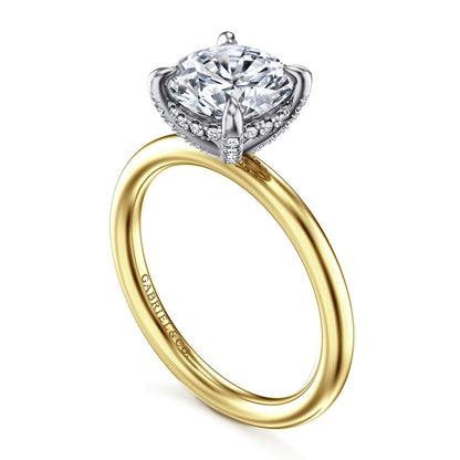 Gabriel & Co. Round Semi-Mount Engagement Ring - Diamond Semi-Mount Rings