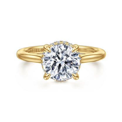 Gabriel & Co. Round Semi-Mount Engagement Ring - Diamond Semi-Mount Rings