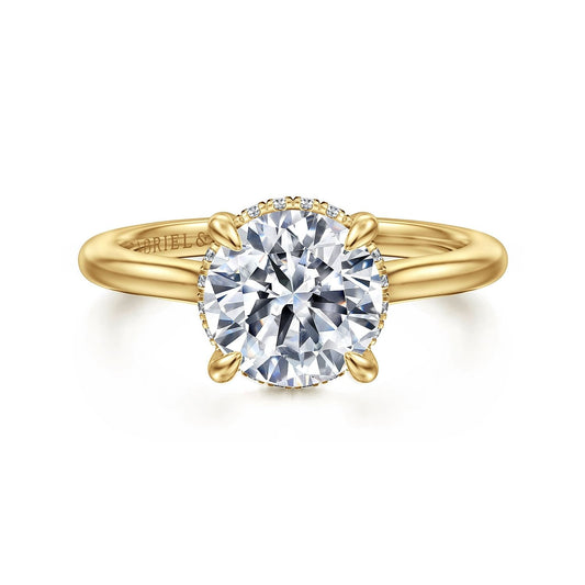 Gabriel & Co. Round Semi-Mount Engagement Ring