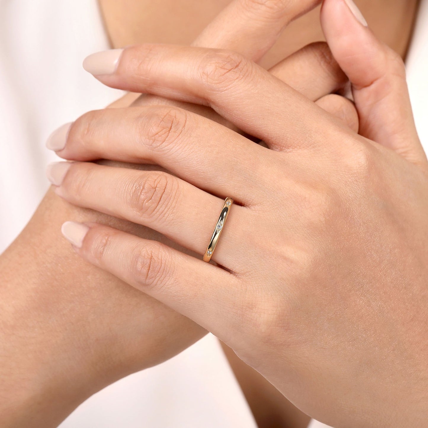 Gabriel & Co. Yellow Gold Diamond Ring
