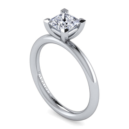 Gabriel & Co. Princess Cut Semi-Mount Engagement Ring - Gold Remounts