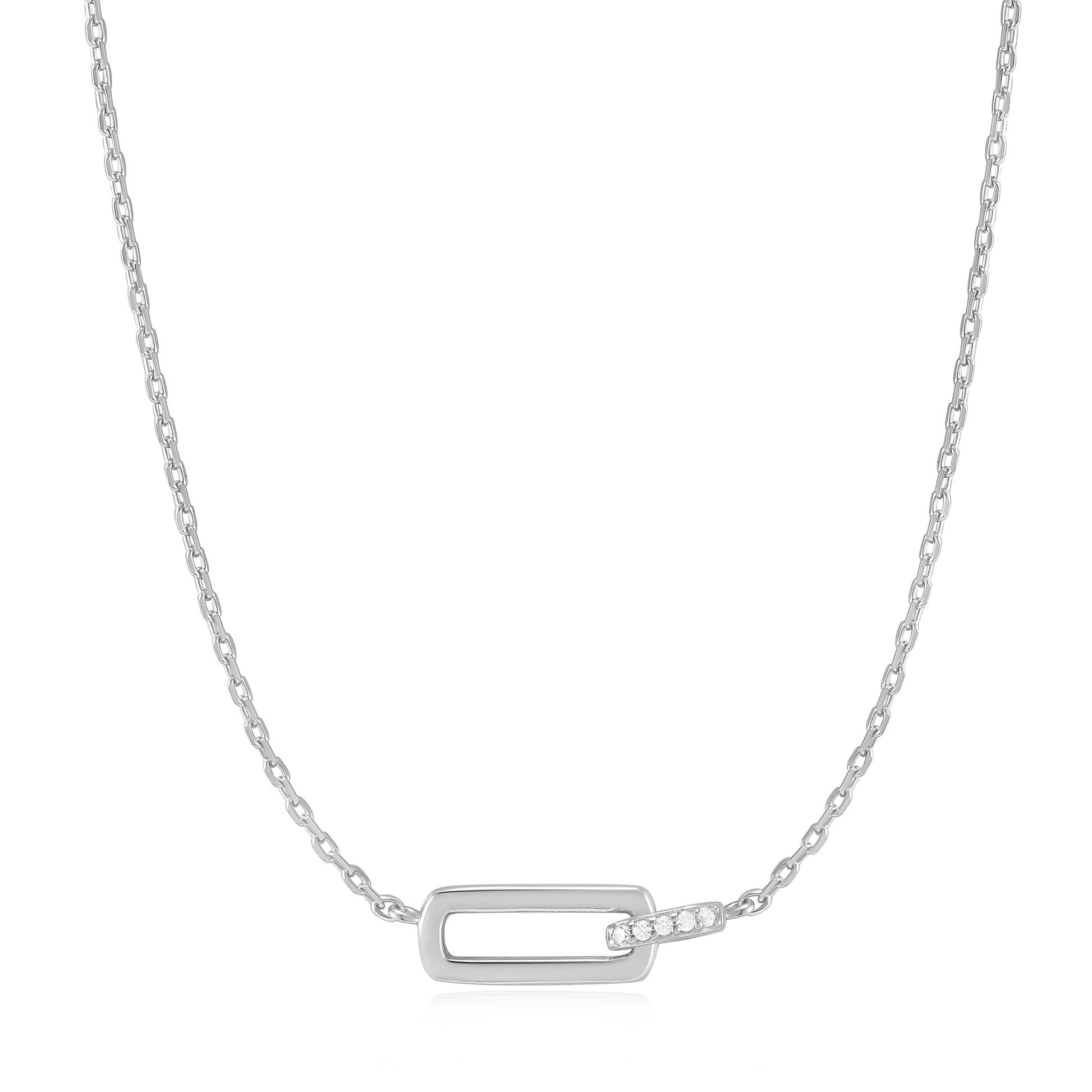 Ania Haie Glam Interlock Necklace - Silver Necklace