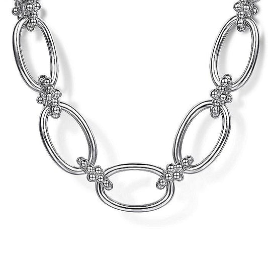 Gabriel & Co Silver Bujukan Link Chain Necklace