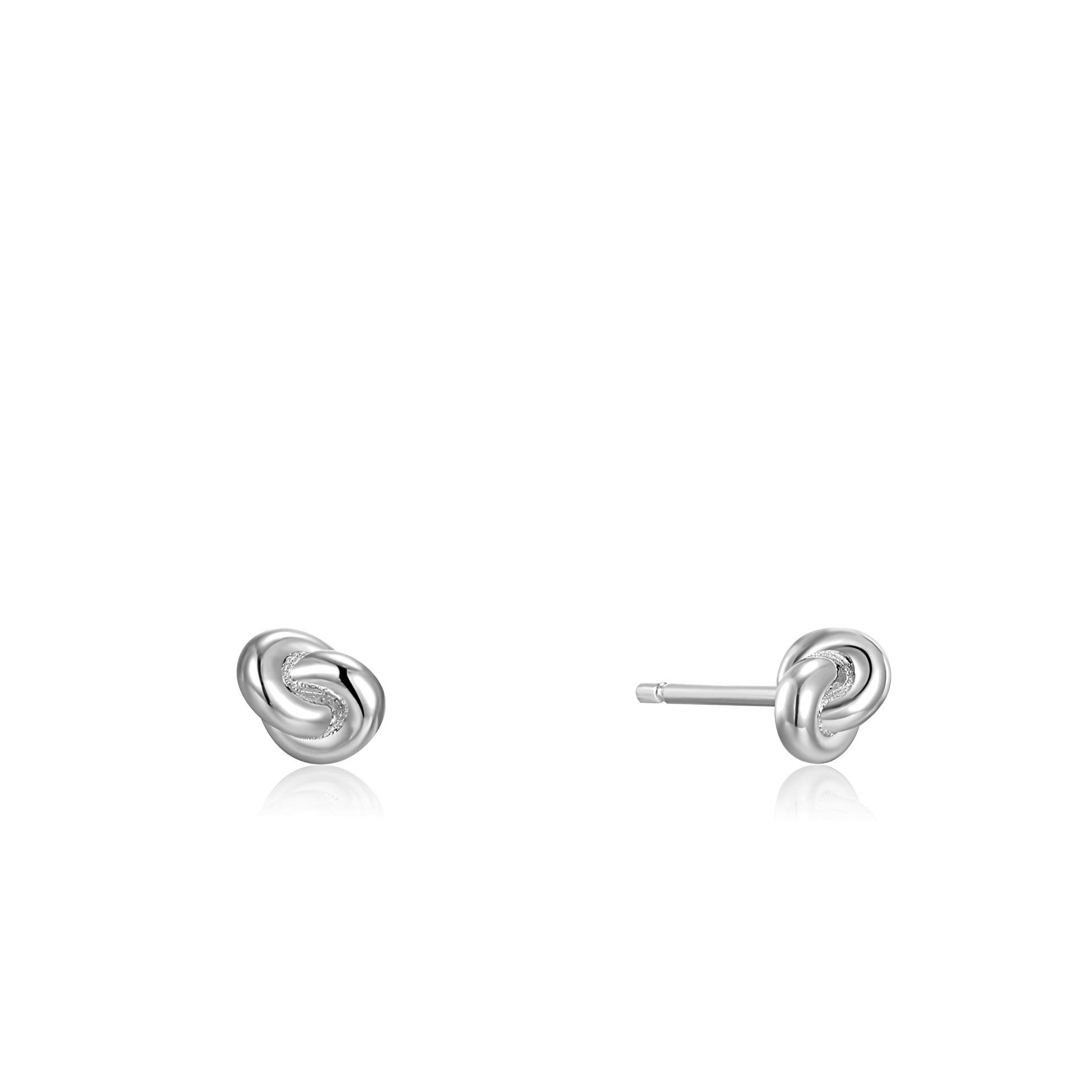 Ania Haie Silver Knot Stud Earrings - Silver Earrings