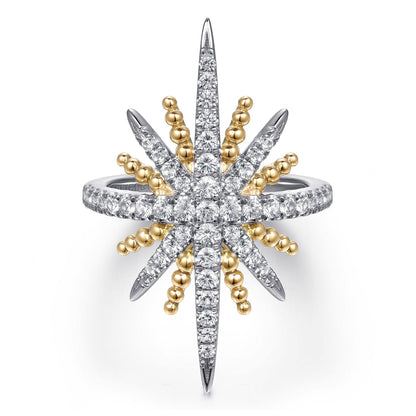 Gabriel & Co. Starburst Ring - Colored Stone Rings - Women's