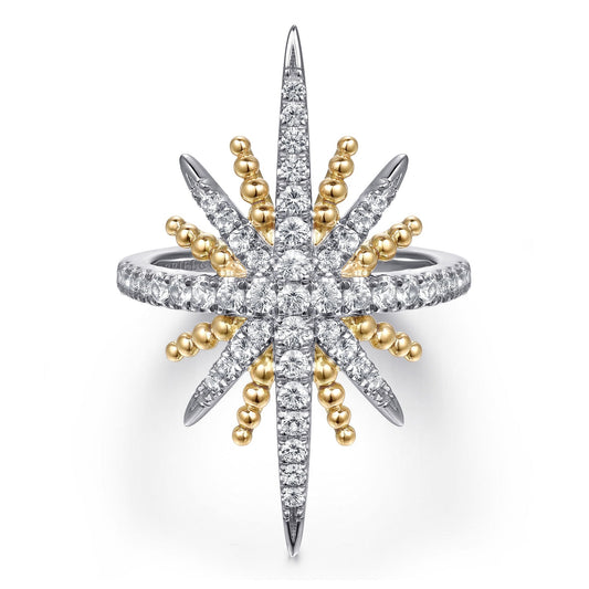 Gabriel & Co. Starburst Ring
