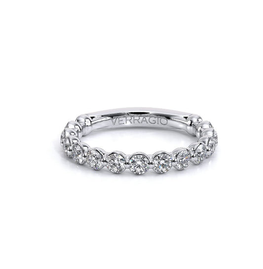 Ladies Verragio 14 Karat White Gold Diamond Wedding Band