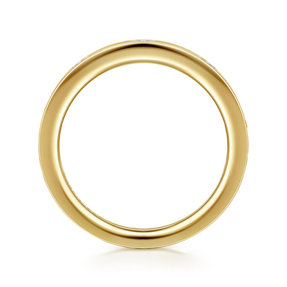 Gabriel & Co. Yellow Gold Marquise Diamond Anniversary Band