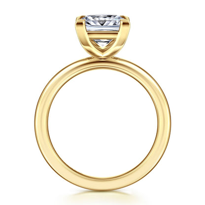 Gabriel & Co. Princess Cut Semi-Mount Ring - Gold Remounts