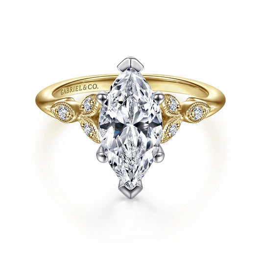 Gabriel & Co. Marquise Semi-Mount Ring