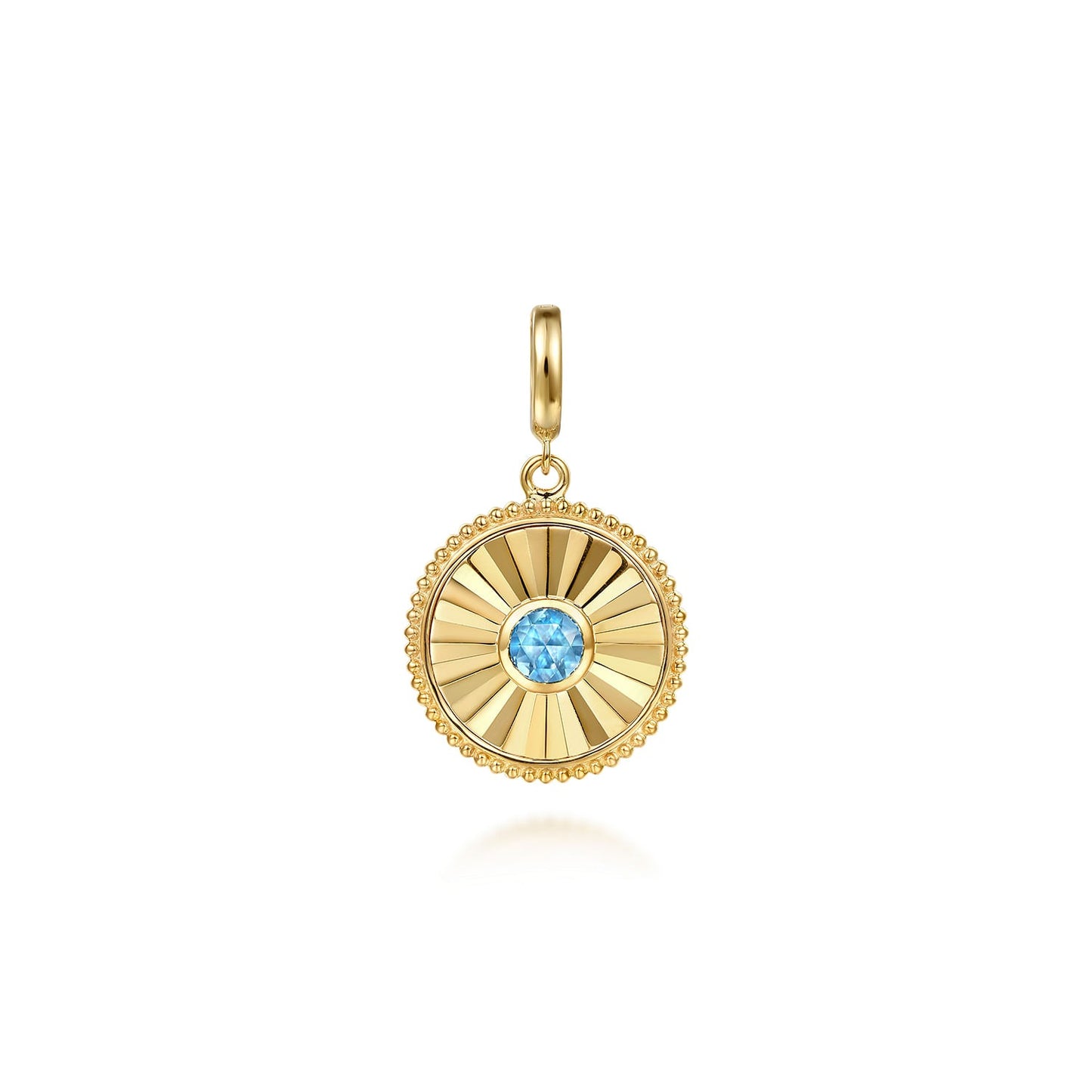 Gabriel & Co. Blue Topaz Pendant - Colored Stone Pendants