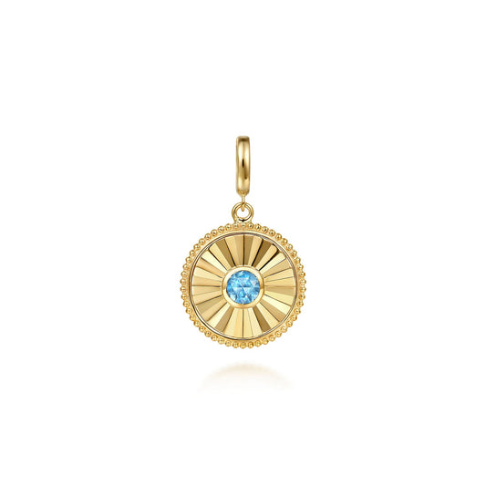 Gabriel & Co. Blue Topaz Pendant