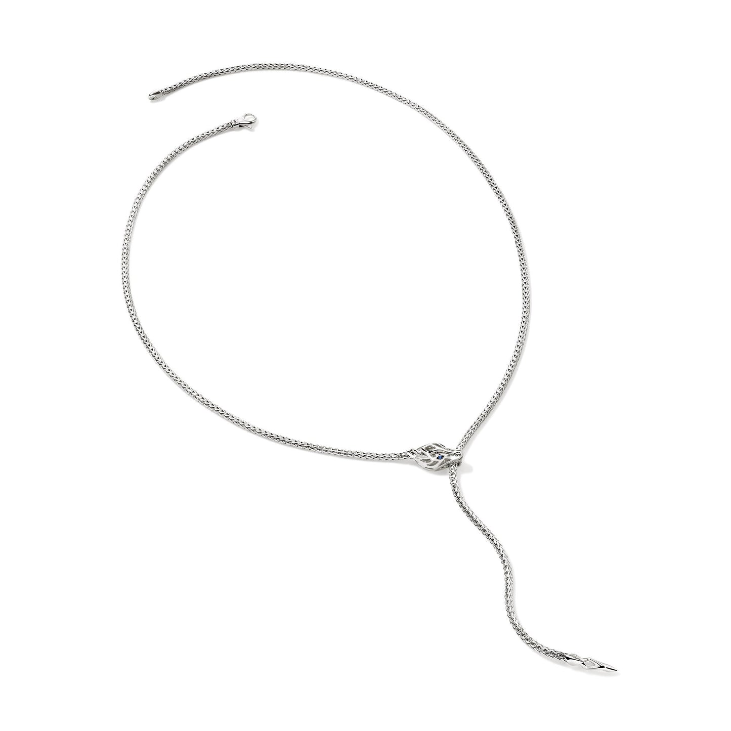 John Hardy Sterling Silver Naga Lariat Necklace