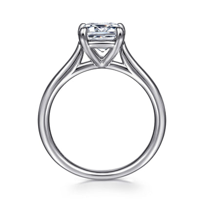 Gabriel & Co. Emerald Cut Semi-Mount Engagement Ring - Gold Remounts