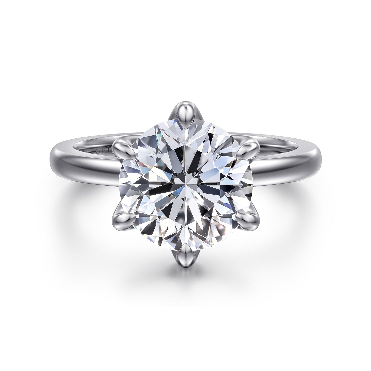 Gabriel & Co. Round Semi-Mount Engagement Ring - Gold Remounts