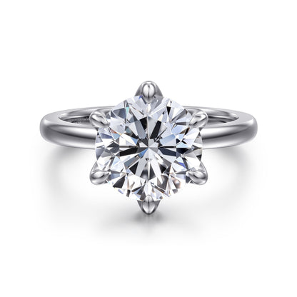 Gabriel & Co. Round Semi-Mount Engagement Ring - Gold Remounts