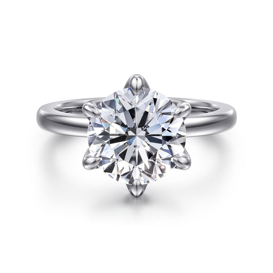 Gabriel & Co. Round Semi-Mount Engagement Ring