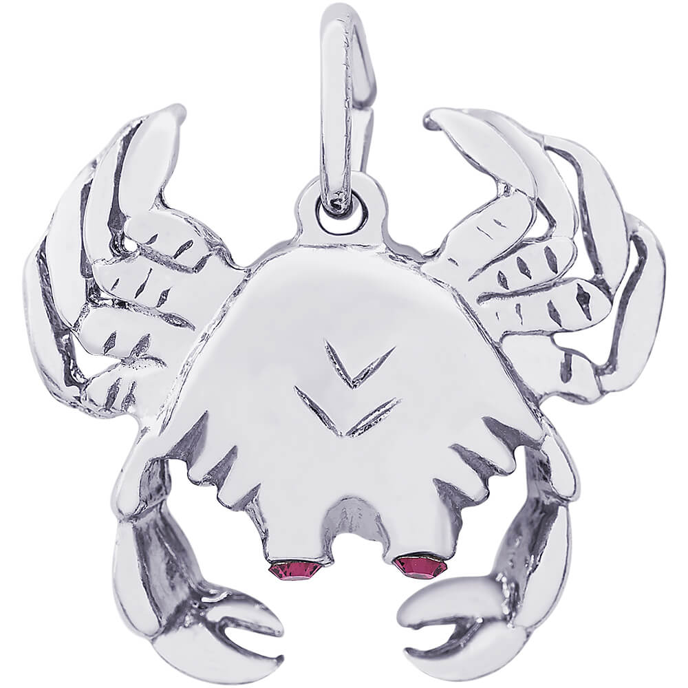 Rembrandt Silver Crab Charm - Silver Charms