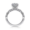Gabriel & Co. White Gold Semi Mount Engagement Ring